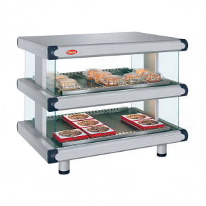 042-GR2SDH54D240 60 1/4" Self Service Countertop Heated Display Shelf - (2) Shelves, 120/240...