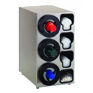 085-LS30 Cup & Lid Organizer, Cabinet, (7) Compartment, All Cup Types