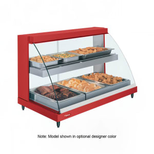 042-GRCDH3PD 45 1/2" Full Service Countertop Heated Display Case  - (2) Shelves, 120v