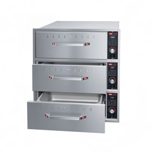 042-HDW3BN240 19.5"W Built In Warming Drawer w/ (3) 13" Compartments, 240v/1ph