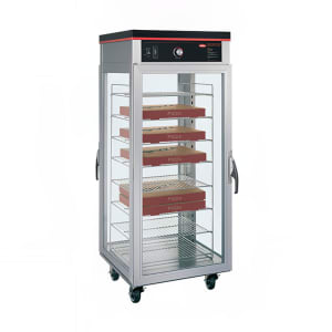 042-PFST2X Full Height Pass Thru Pizza Holding Cabinet w/ (16) Pizza Box Capacity, 120v