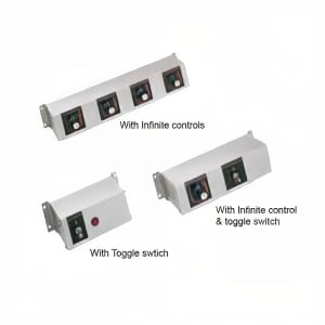 042-RMB3H 5 1/2" 1 Light Remote Control Box w/ 1 Toggle Switch for 240v/1ph