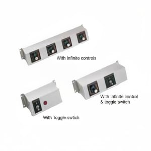 042-RMB14L 14" Remote Control Box w/ 2 Toggle, 2" Finite & 2 Lights, 120 V
