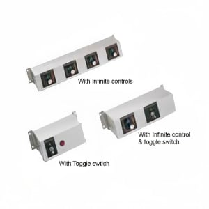 042-RMB14AL Remote Control Enclosure w/ (1) Toggle & (2) Infinite Switch & (2) Indicator Lights for 120v