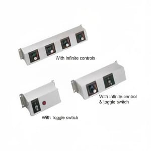 042-RMB16G 16" Remote Control Box, 3 Toggle & 2" Finite Switches for 240v/1ph