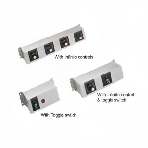 042-RMB20AP Remote Control Enclosure w/ (4) Toggle Switches & (4) Indicator Lights for 240v/1...