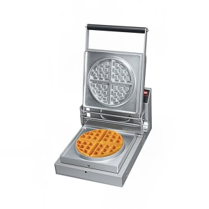 042-SNACK1QS Single Classic Belgian Waffle Maker w/ Stainless Steel Grids, 900 watts