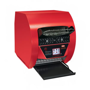 042-TQ3400R1201 Conveyor Toaster - 420 Slices/hr w/ 2" Product Opening, Red, 120v