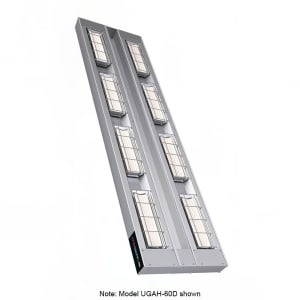 042-UGAH24D6208 24" High Watt Ceramic Strip Warmer - Double Tile, Remote Toggle Control, 208v/1ph