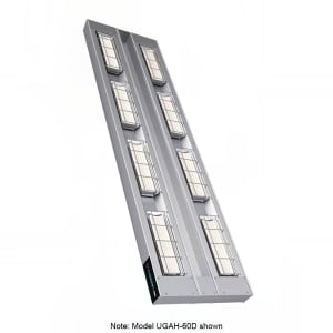 042-UGAH24D3240 24" High Watt Ceramic Strip Warmer - Double Tile, Remote Toggle Control, 240v/1ph