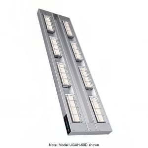 042-UGAH24D3208 24" High Watt Ceramic Strip Warmer - Double Tile, Remote Toggle Control, 208v/1ph