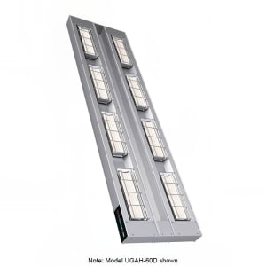 042-UGAH24D3120 24" High Watt Ceramic Strip Warmer - Double Tile, Remote Toggle Control, 120v