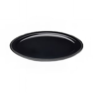 701-M17OVB 16" x 13" Oval Venetian Platter - Melamine, Black