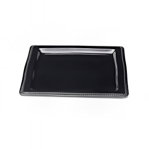 701-M13SQB 13" Square Melamine Dinner Plate, Black