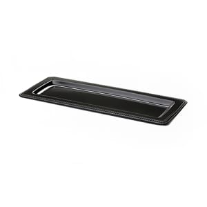 701-M177RCB Rectangular Serving Tray - 17"L x 7"W, Melamine, Black
