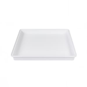 701-M1214RCLIDW 12 1/4" x 10 1/2" Rectangular Cabana Box Lid - Melamine, White