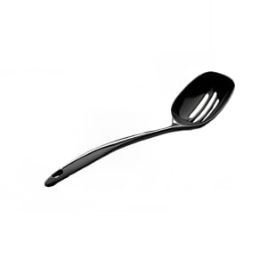 701-MSP12SB 12" Slotted Serving Spoon - Melamine, Black