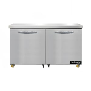 160-SWF48NU 48" W Undercounter Freezer w/ (2) Sections & (2) Doors, 115v