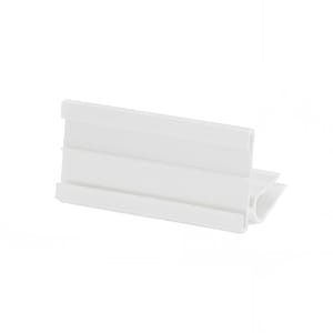 701-TAG35112NW 3 1/2" Tabletop Tag Holder - Melamine, White