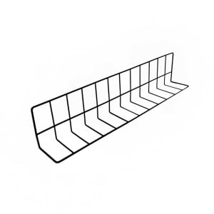 701-W4630B Wire Shelving Divider - 30"L x 4"W x 6"H, Black