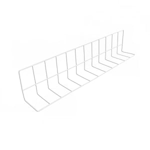 701-W4624W Wire Shelving Divider - 24"L x 4"W x 6"H, White