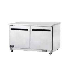 150-AUC60F 60" Worktop Freezer w/ (2) Sections & (2) Doors, 115v