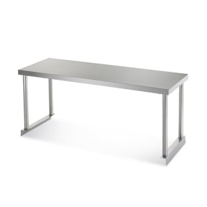 150-64909K Single Table Mount Overshelf, 22 ga Stainless, 18" x 48"