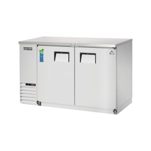 545-EBB48SS 49" Bar Refrigerator - 2 Swinging Solid Doors, Stainless, 115v