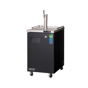 545-EBD1 23 1/2" Kegerator Beer Dispenser w/ (1) Keg Capacity - (1) Column, Black, 115v