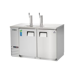 545-EBD2SS 57 3/4" Kegerator Beer Dispenser w/ (2) Keg Capacity - (2) Columns, Stainless, 115v