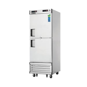 545-EBWRFH2 29 1/4" One Section Commercial Refrigerator Freezer - Solid Doors, Bottom Compre...