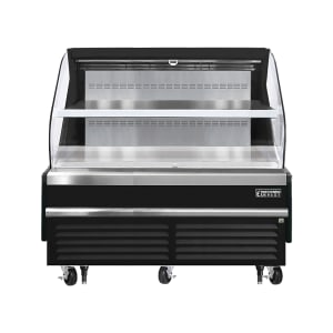 545-EOMH72B35T 73 1/4" Horizontal Open Air Cooler w/ (2) Levels, Black, 115v