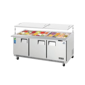 545-EOTP3 71 1/8" EOTP Series Mega Top Sandwich/Salad Prep Table w/ Refrigerated Base, 115v