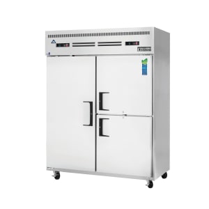 545-ESWQ3 59" Two Section Commercial Refrigerator Freezer - Solid Doors, Top Compressor, 115...