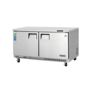 545-ETBWF2 59 1/4" W Undercounter Freezer w/ (2) Sections & (2) Doors, 115v