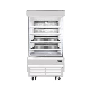 545-EOMV36W35T 37 1/4" Vertical Open Air Cooler w/ (5) Levels, White, 115v