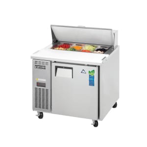 545-EPR124 35 5/8" EP Series Sandwich/Salad Prep Table w/ Refrigerated Base, 115v