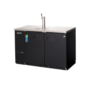 545-EBD2BB24 57 3/4" Back Bar Kegerator Beer Dispenser w/ (1) Keg Capacity - (1) Column, Black, 115v