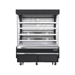545-EOMV72B28T 73 1/4" Vertical Open Air Cooler w/ (5) Levels, Black, 230v