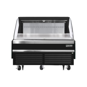545-EOMH60B35S 60" Horizontal Open Air Cooler w/ (1) Levels, Black, 115v