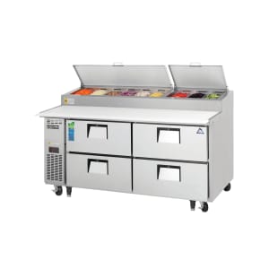 545-EPPR2D4 71" EPP Series Pizza Prep Table w/ Refrigerated Base, 115v