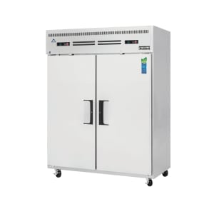 545-ESWRF2 59" Two Section Commercial Refrigerator Freezer - Solid Doors, Top Compressor, 11...