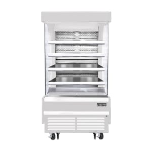 545-EOMV36W28T 37 1/4" Vertical Open Air Cooler w/ (5) Levels, White, 115v