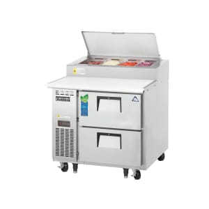 545-EPPR1D2 35 5/8" EPP Series Pizza Prep Table w/ Refrigerated Base, 115v