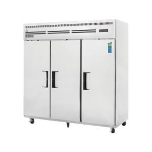 545-ESF3 74 3/4" ES Series Three Section Reach In Freezer, (3) Left/Right Hinge Solid Doors, 115v
