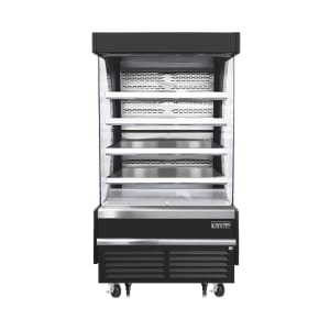 545-EOMV36B28T 37 1/4" Vertical Open Air Cooler w/ (5) Levels, Black, 115v