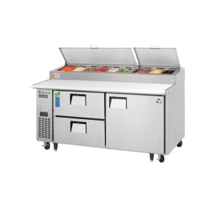 545-EPPR2D2 71" EPP Series Pizza Prep Table w/ Refrigerated Base, 115v