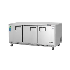 545-ETBR3 71 1/8" W Undercounter Refrigerator w/ (3) Sections & (3) Doors, 115v