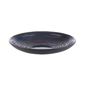 634-APS85057 10" Round Melamine Dinner Plate, Grey/Blue