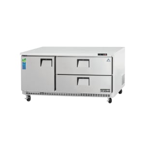 545-ETBR3D2 71 1/8" W Undercounter Refrigerator w/ (2) Sections, (1) Door, (2) Drawers, 115v